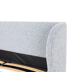CBD8092-MI Queen Bed Frame - Dusty Pepper Boucle