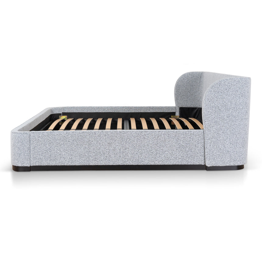 Queen Bed Frame - Dusty Pepper Boucle - View 3