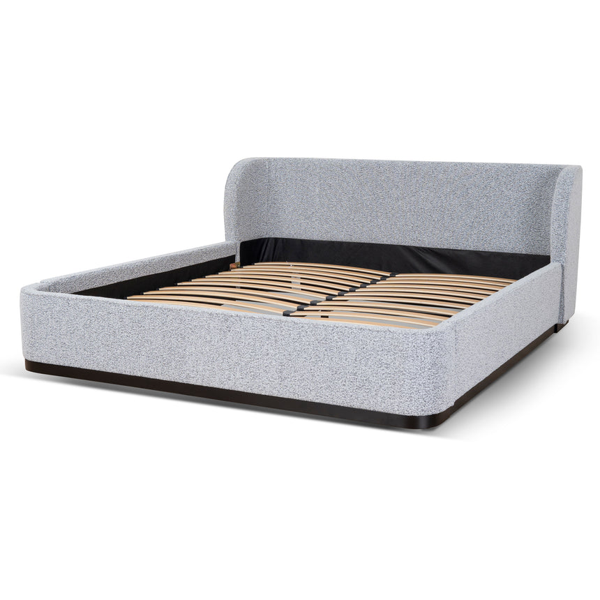 King Bed Frame - Dusty Pepper Boucle