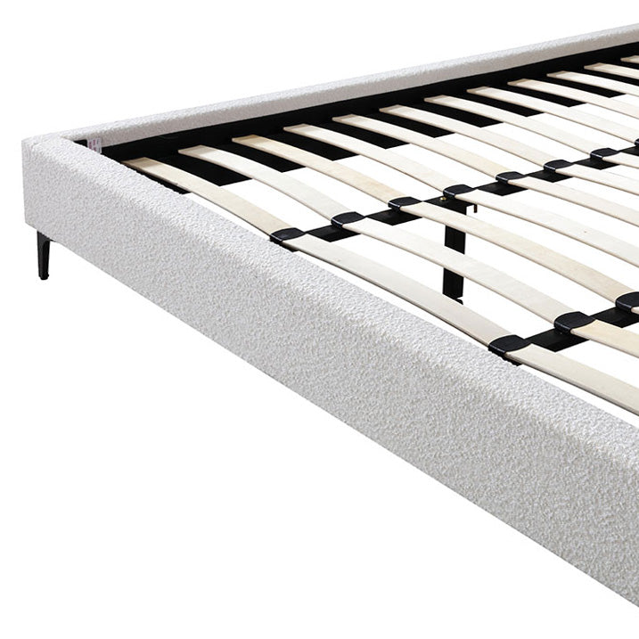 Queen Bed Frame - Cream White - View 11
