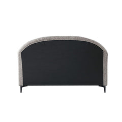 CBD8394-YO Fabric Queen Bed Frame - Olive brown boucle