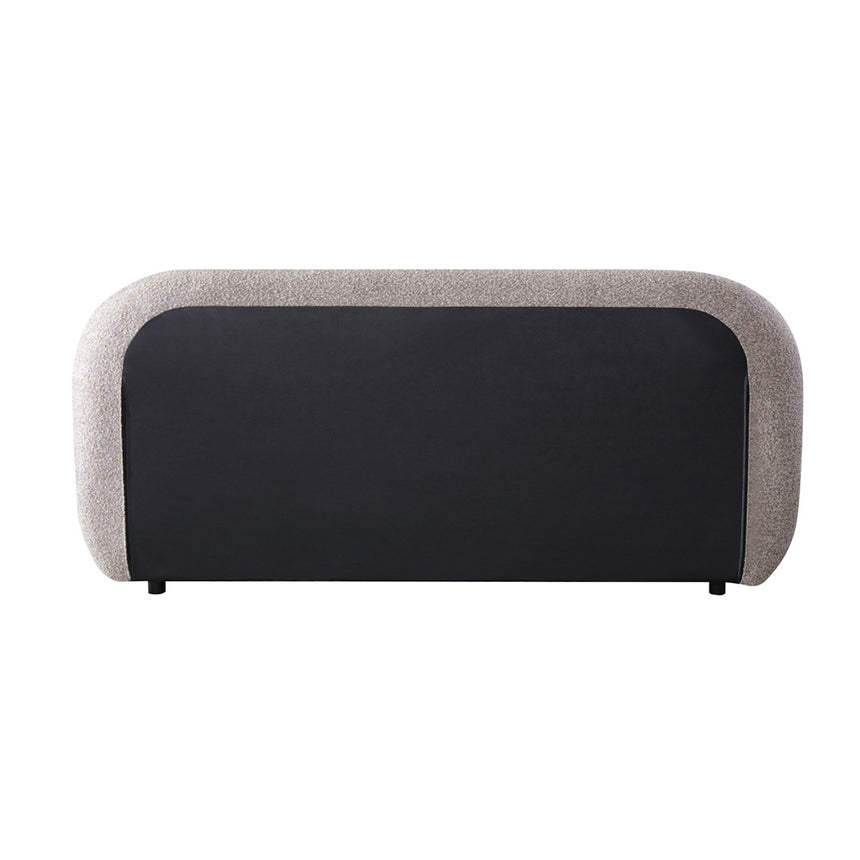 King Bed Frame - Olive Brown Boucle - View 16