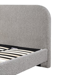CBD8402-YO Queen Bed Frame - Olive Brown Boucle