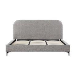 CBD8402-YO Queen Bed Frame - Olive Brown Boucle