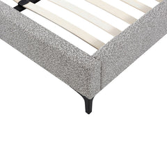 CBD8402-YO Queen Bed Frame - Olive Brown Boucle