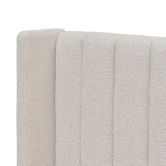 CBD8609-MI King Sized Bed Frame - Snow Boucle