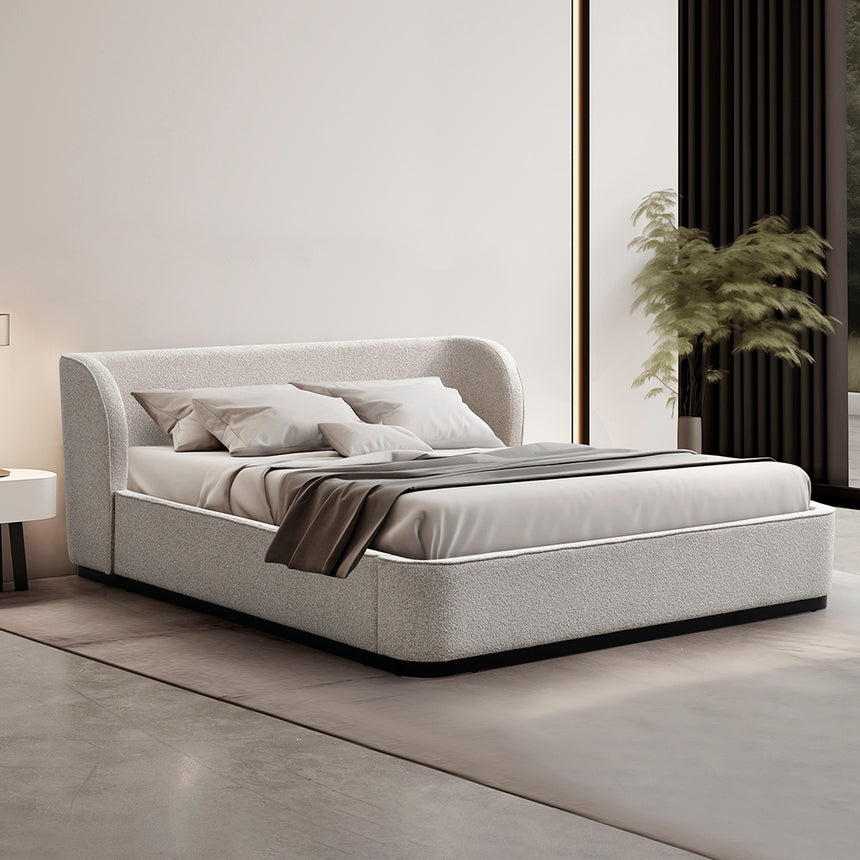 King Bed Frame - Clay Grey - View 4
