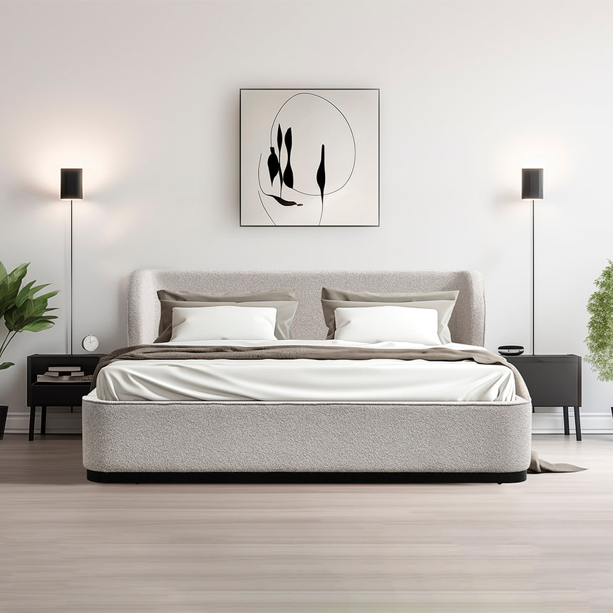Queen Bed Frame - Clay Grey - View 2