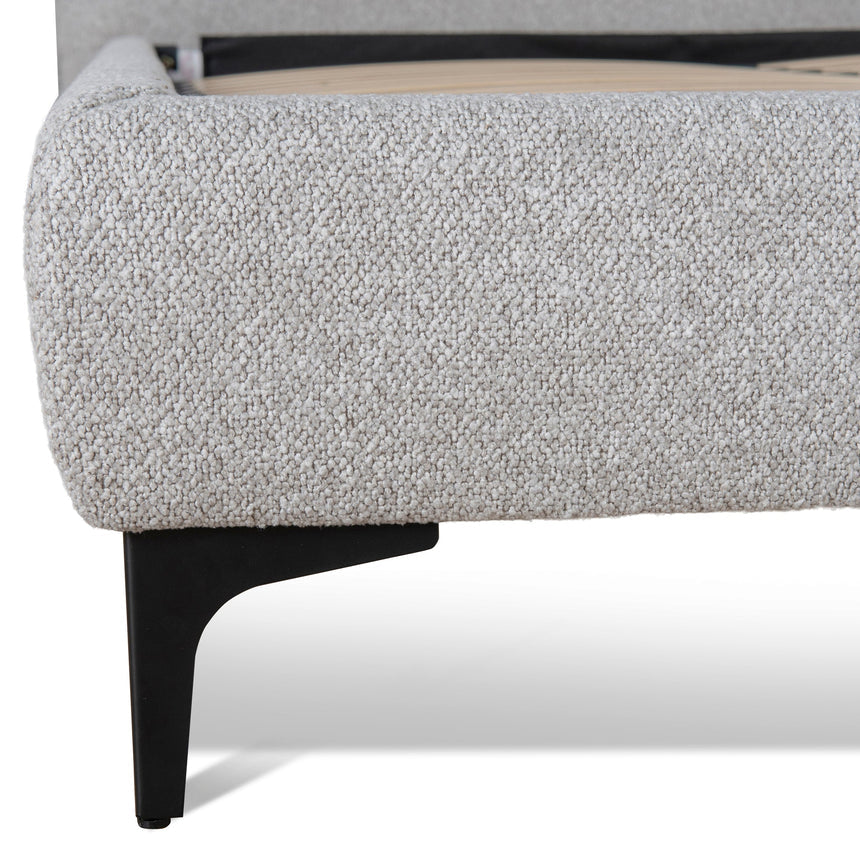 Fabric King Bed Frame - Clay Grey - View 5