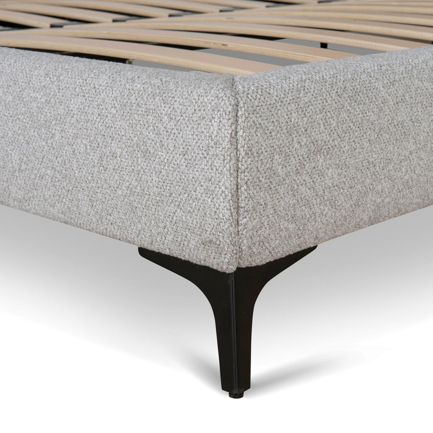 Fabric Queen Bed Frame - Clay Grey - View 11