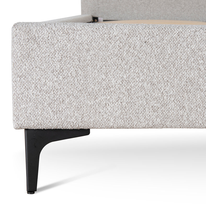 Fabric Queen Bed Frame - Clay Grey - View 5