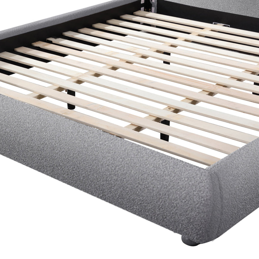 King Bed Frame - Storm Grey - View 4
