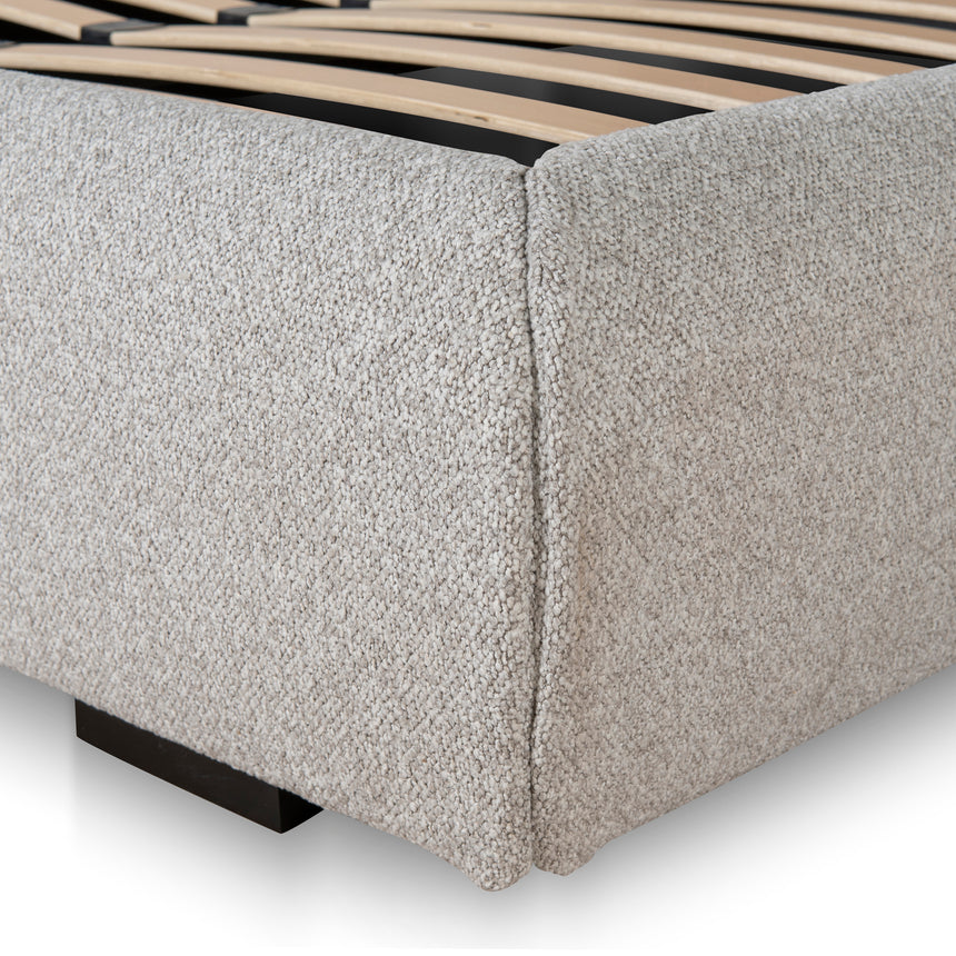 Fabric Queen Bed Frame - Clay Grey - View 14