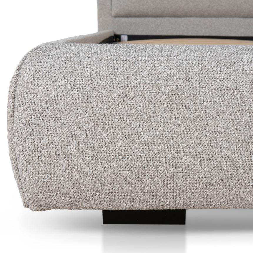 King Bed Frame - Clay Grey - View 6