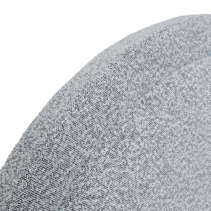 Queen Bed Frame - Cloudy Pepper Boucle with Storage - View 11