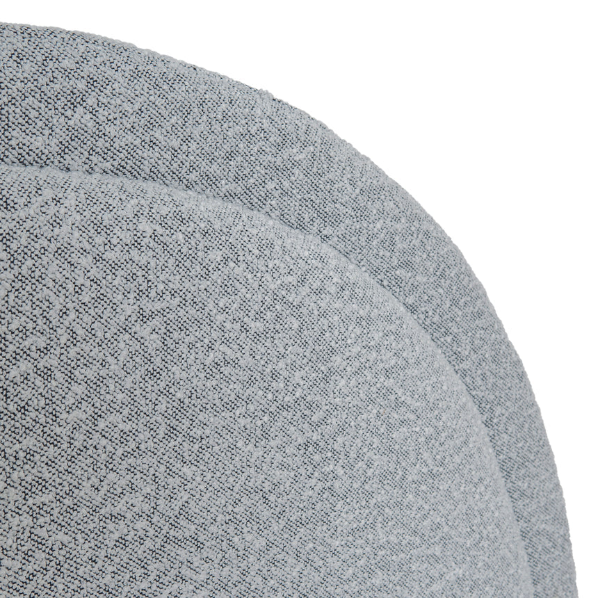 Queen Bed Frame - Cloudy Pepper Boucle with Storage - View 12
