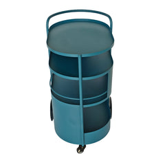 63cm Bar Cart | Navy Blue | Myka Home