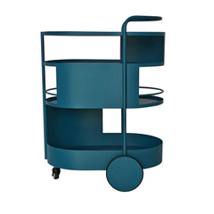 63cm Bar Cart | Navy Blue | Myka Home