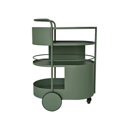 63cm Bar Cart | Sage Green | Myka Home