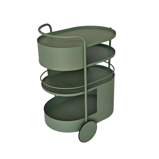 63cm Bar Cart | Sage Green | Myka Home