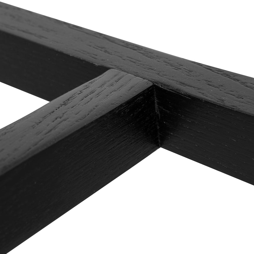 Black Bar Stool - Grey Seat - View 10
