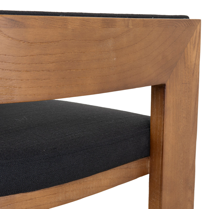 Brown ELM Barstool - Black - View 7