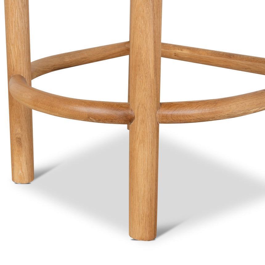 66cm Natural Bar Stool - Clay Grey - View 9