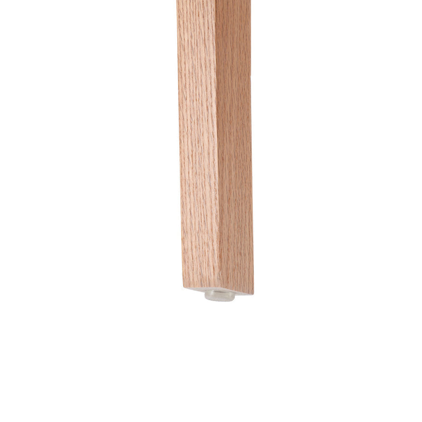 Natural Bar Stool - Brown Seat - View 10