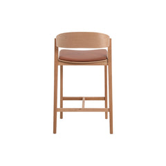 CBS10292-SD Natural Bar Stool - Brown Seat