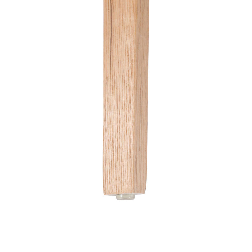 Natural Bar Stool - Grey Seat - View 10