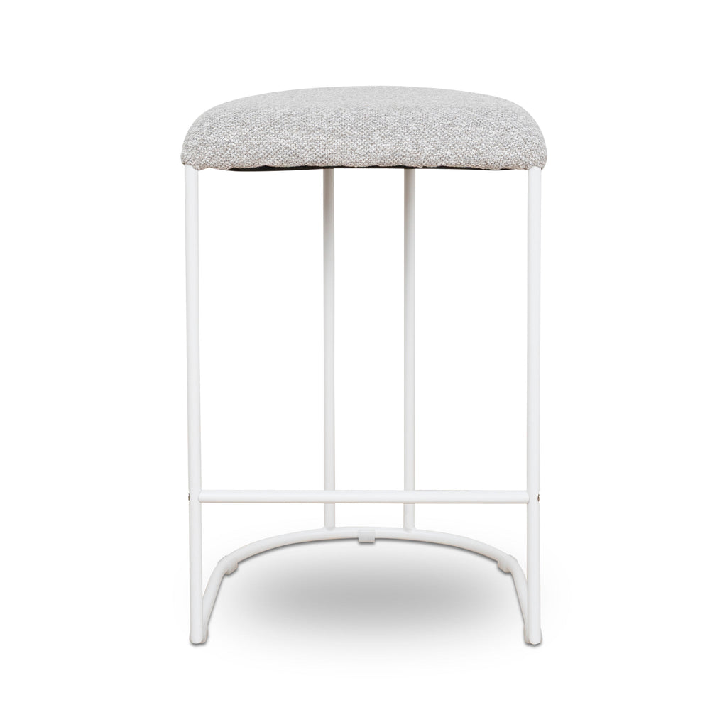 65CM White Bar Stool | Clay Grey (Set Of 2) | Myka Home