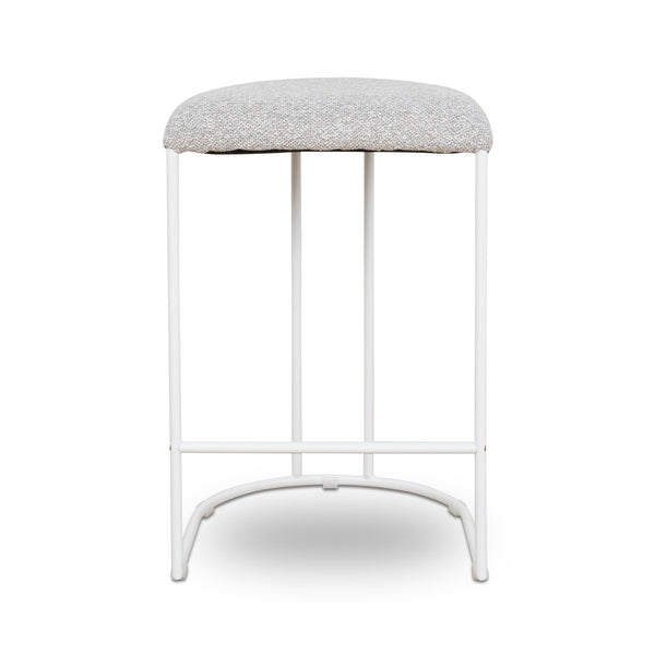 65CM White Bar Stool | Clay Grey (Set Of 2) | Myka Home