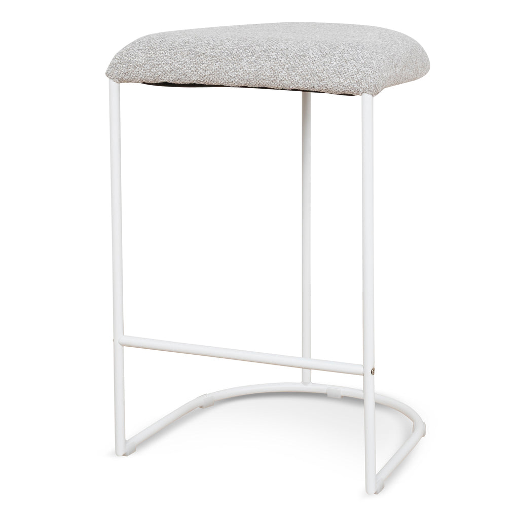 65CM White Bar Stool | Clay Grey (Set Of 2) | Myka Home