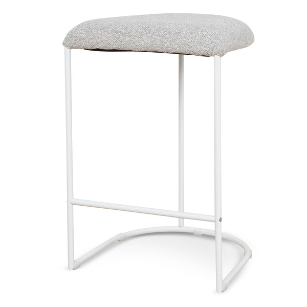 65CM White Bar Stool | Clay Grey (Set Of 2) | Myka Home
