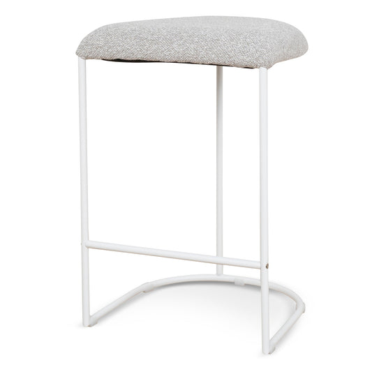 65CM White Bar Stool | Clay Grey (Set Of 2) | Myka Home