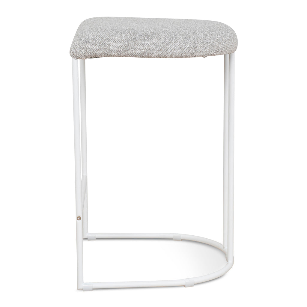 65CM White Bar Stool | Clay Grey (Set Of 2) | Myka Home