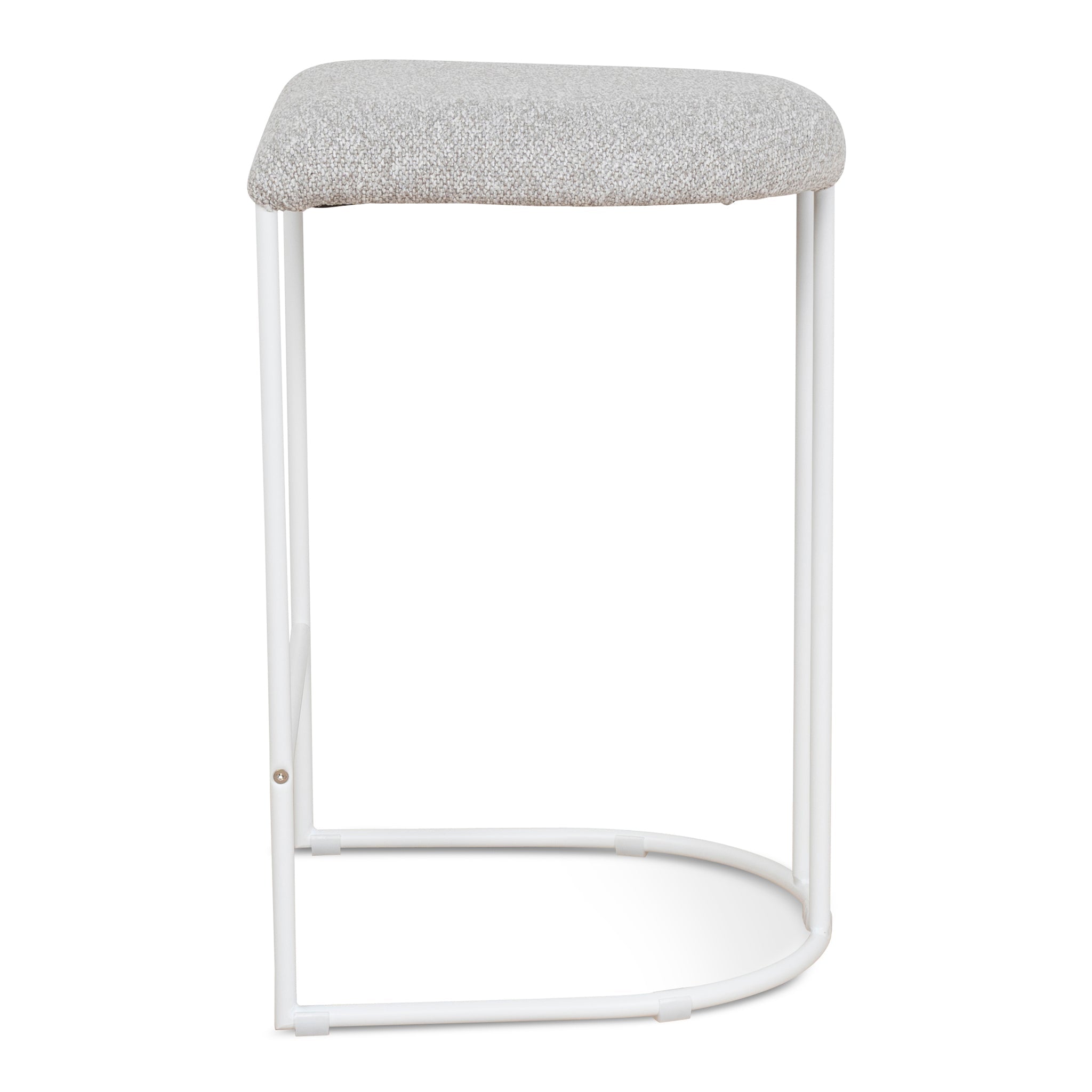 65CM White Bar Stool | Clay Grey (Set Of 2) | Myka Home