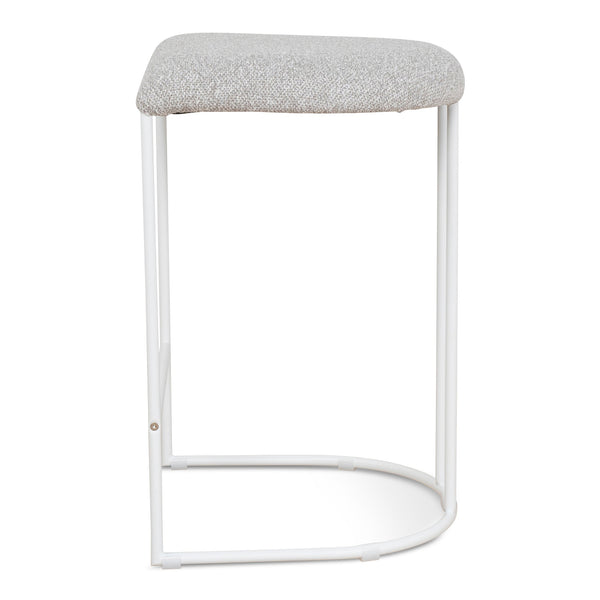 65CM White Bar Stool | Clay Grey (Set Of 2) | Myka Home