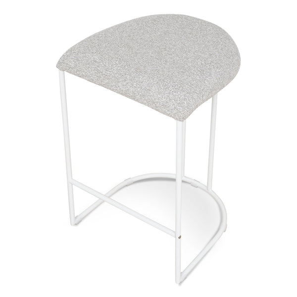 65CM White Bar Stool | Clay Grey (Set Of 2) | Myka Home