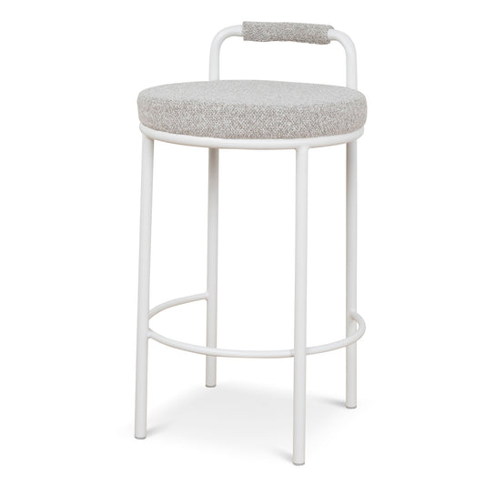 65CM White Bar Stool | Clay Grey (Set Of 2) | Myka Home