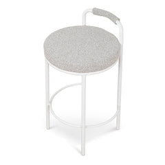 65CM White Bar Stool | Clay Grey (Set Of 2) | Myka Home