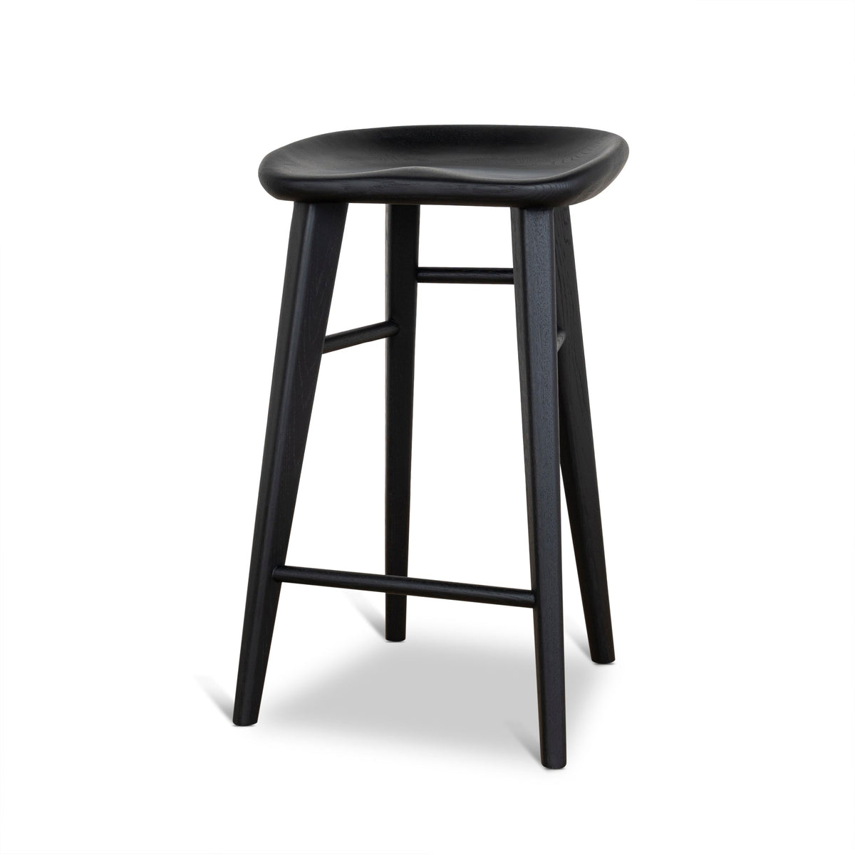 65cm Bar Stool | Full Black | Myka Home