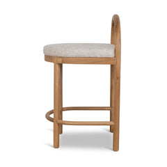 66cm Natural Bar Stool | Pale Beige | Myka Home