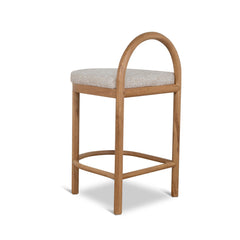 66cm Natural Bar Stool | Pale Beige | Myka Home