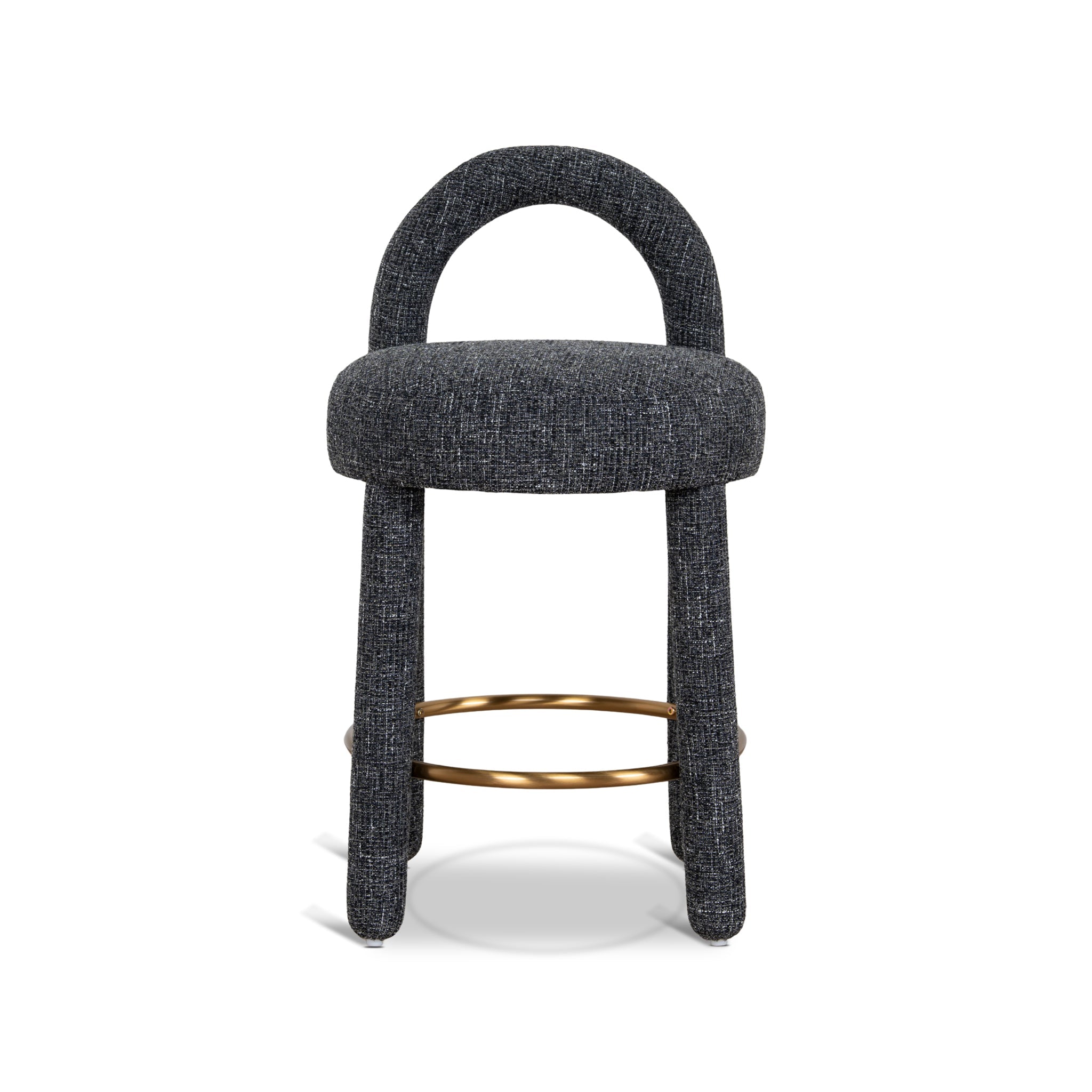 65cm Bar Stool | Field Charcoal | Myka Home - View 2