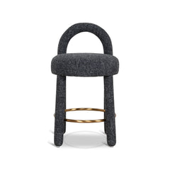 65cm Bar Stool | Field Charcoal | Myka Home