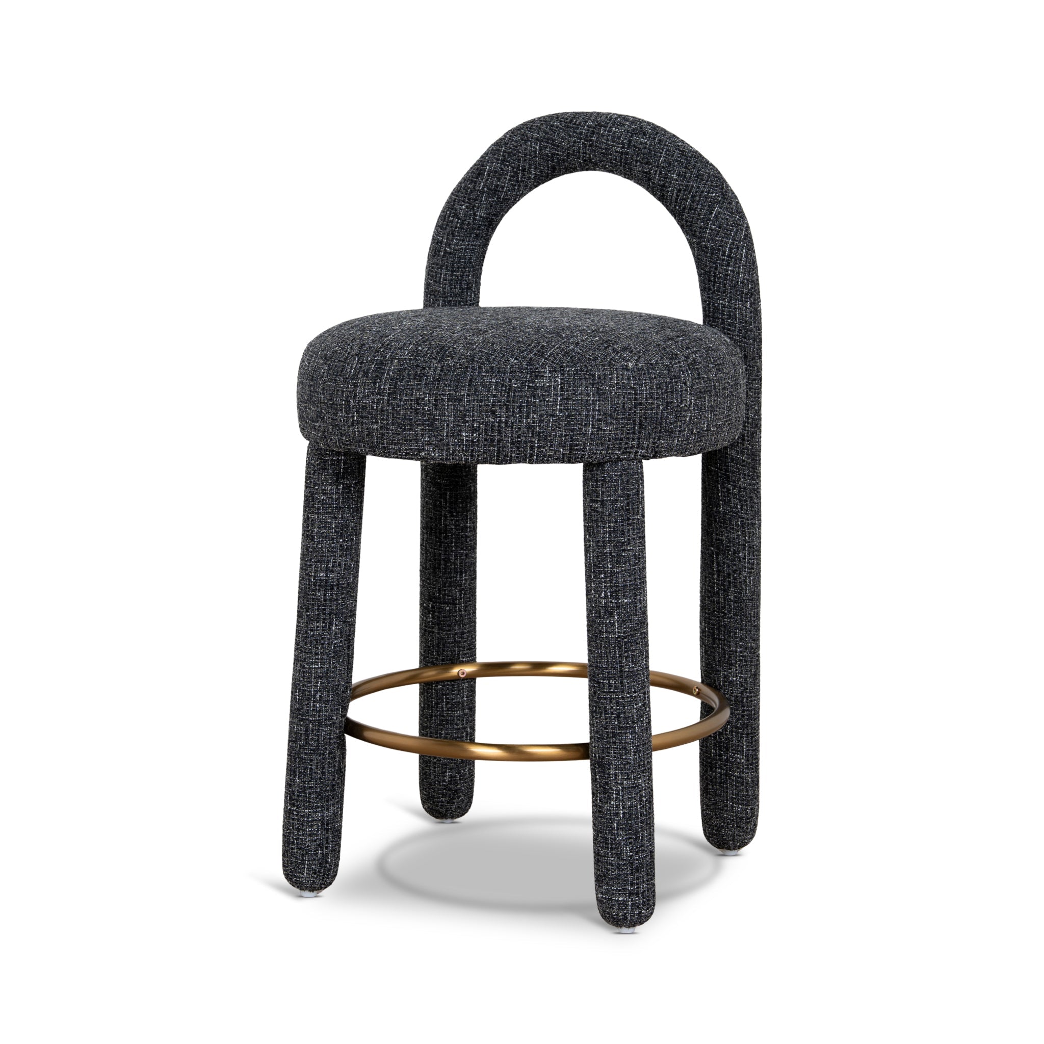 65cm Bar Stool | Field Charcoal | Myka Home