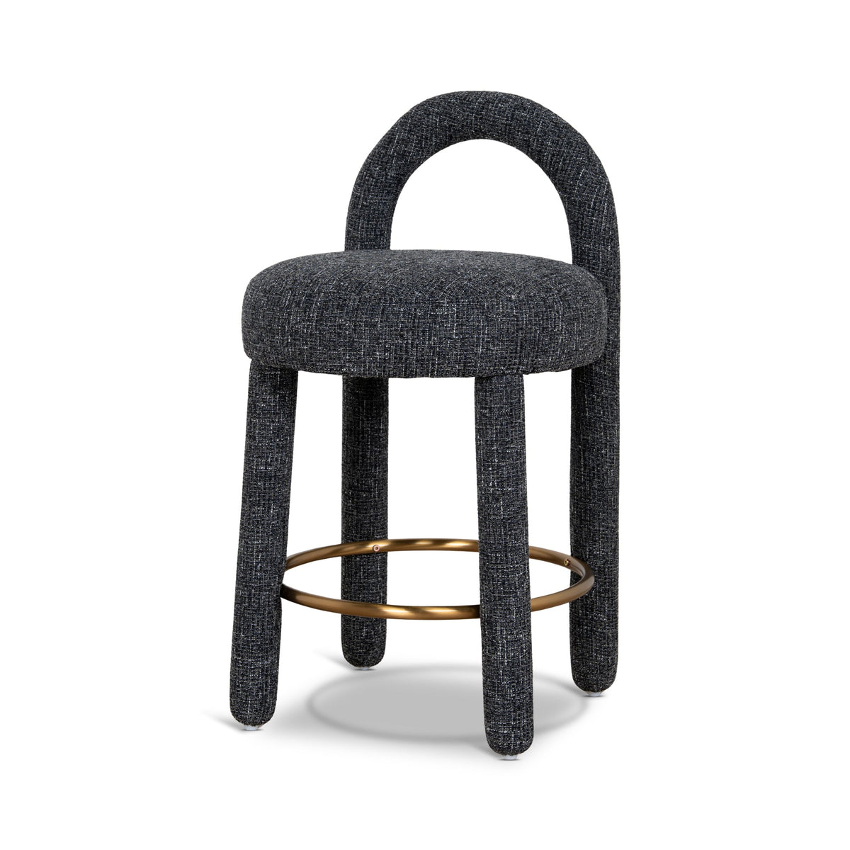 65cm Bar Stool | Field Charcoal | Myka Home