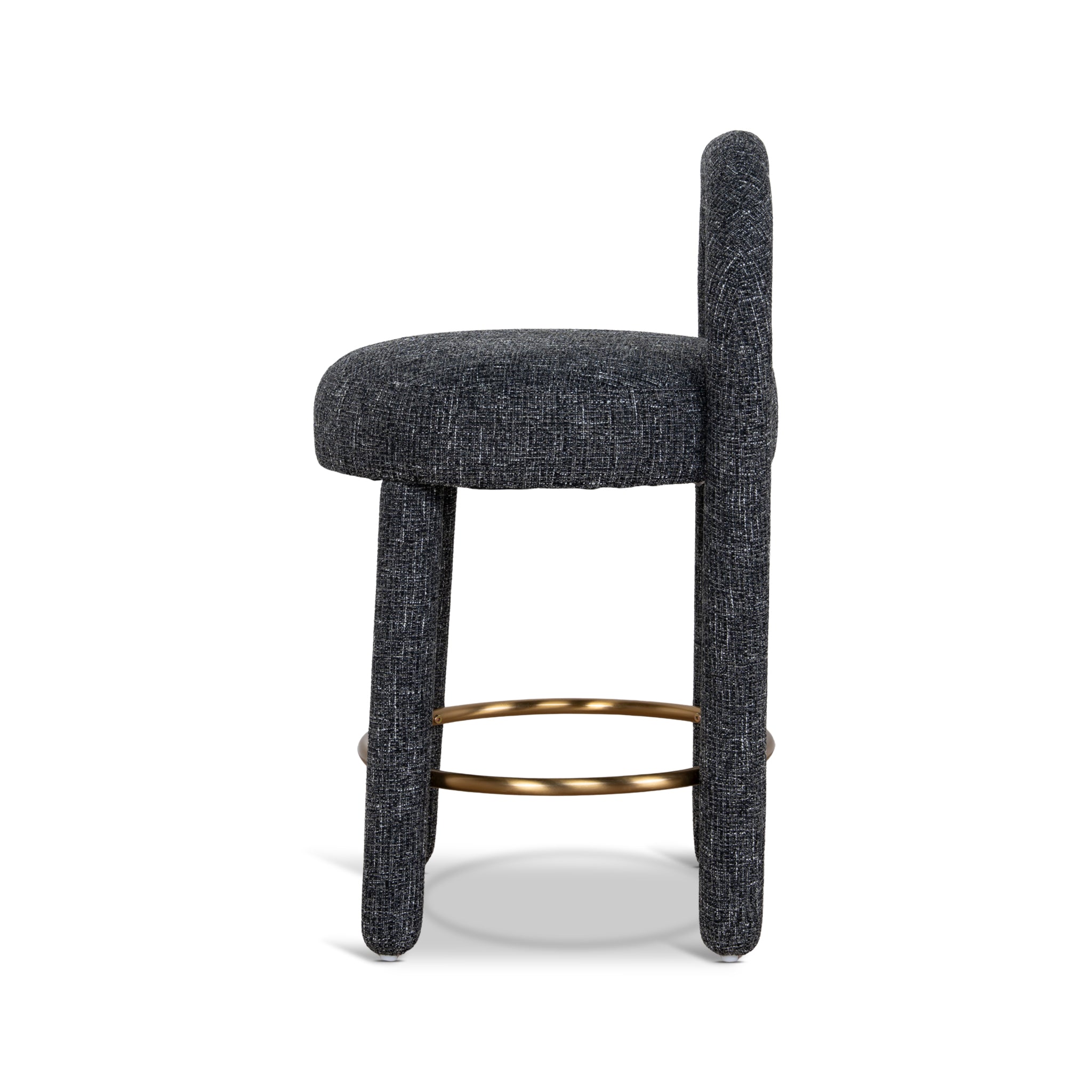 65cm Bar Stool | Field Charcoal | Myka Home - View 3
