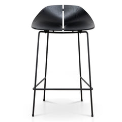 65cm Bar Stool | Full Black | Myka Home